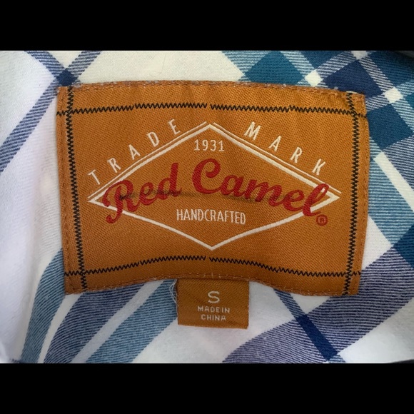 Camel Pearl Snap Western Snap Button Shirt - Picture 3 of 3